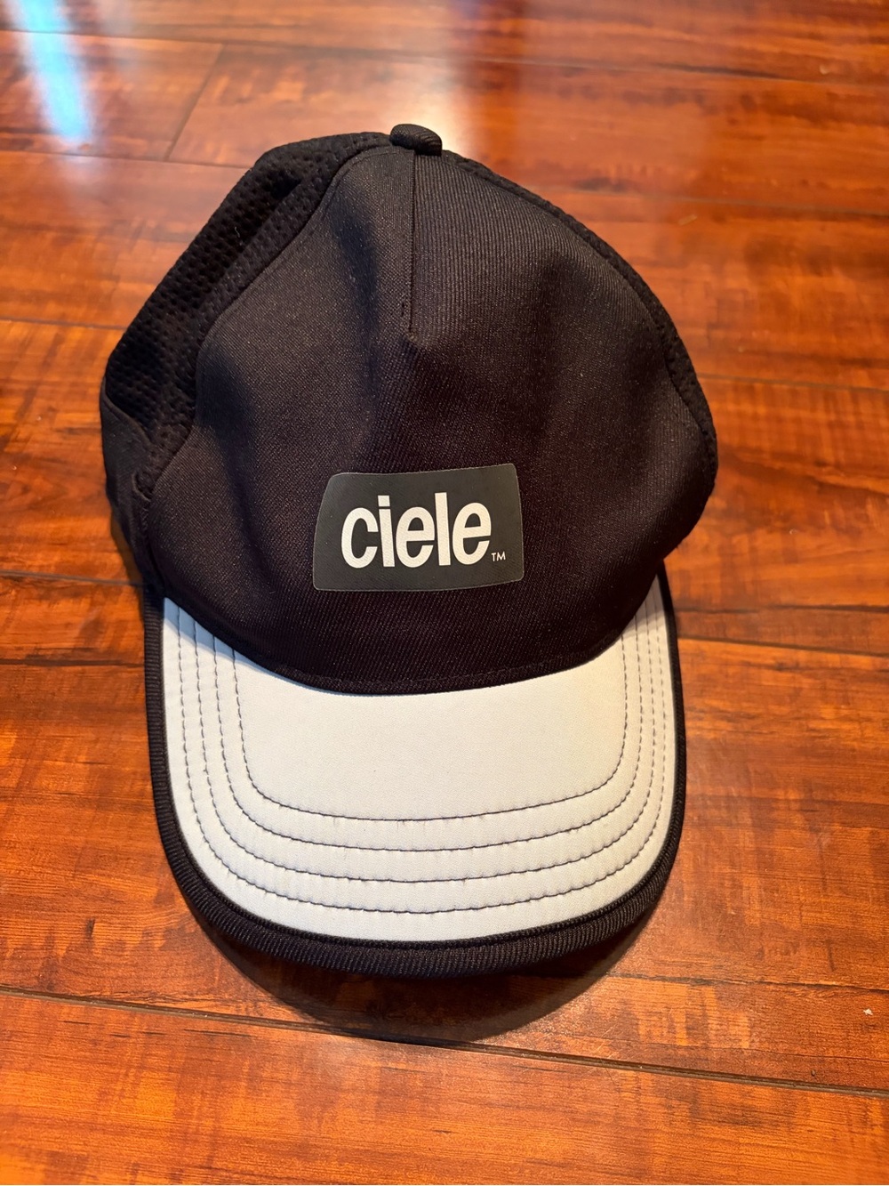 Ciele Black & White Performance Running Cap